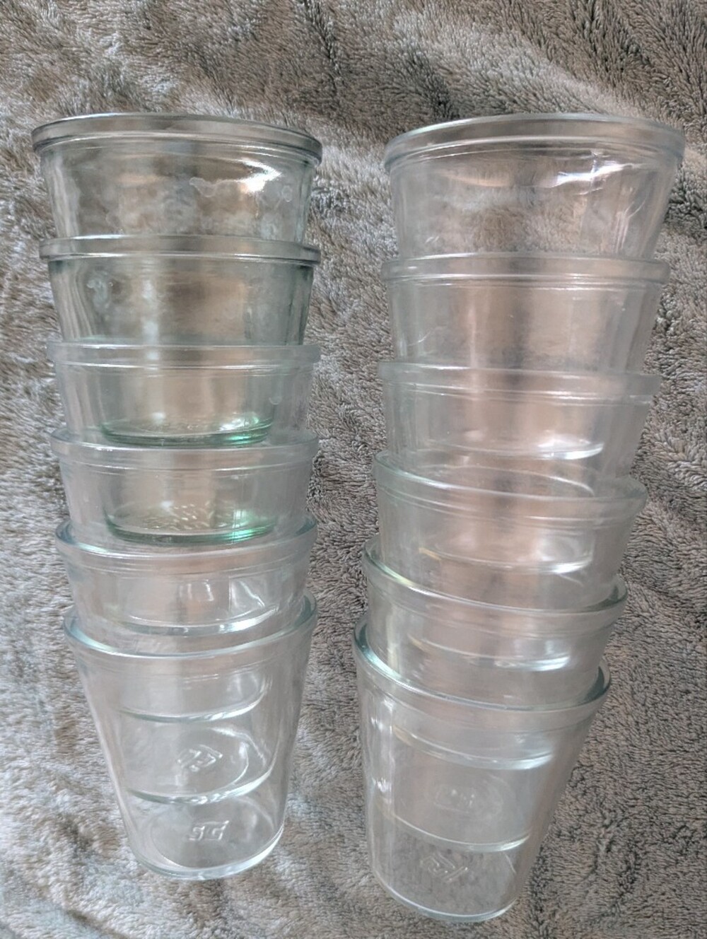 Clear Glass Mini Glasses - Set of 12 Approx 6 Oz.